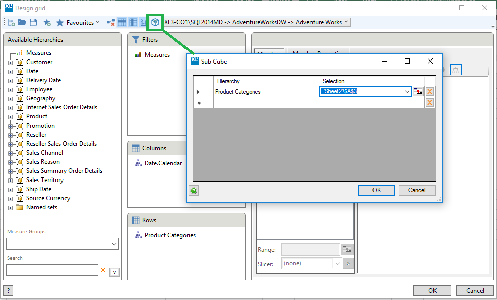 Dialogue showing how to make a subcube